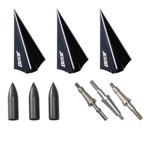 Bear RazorHead VWS 3-Blade Broadhead Kit, 150, 175, 200, and 250 Grains