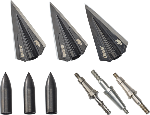 Bear RazorHead VWS Single Bevel Broadhead Kit, 150, 175, 200, and 250 Grains