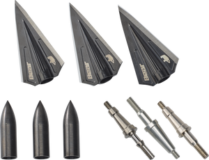 Bear RazorHead VWS Single Bevel Broadhead Kit, 150, 175, 200, and 250 Grains