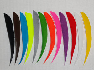 5-inch Parabolic Cut Solid Color Feathers by TrueFlight