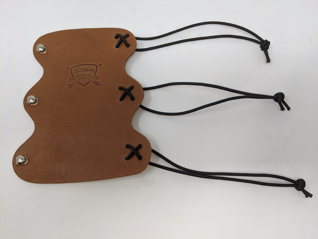 Archery Past Scalloped Leather Armguard