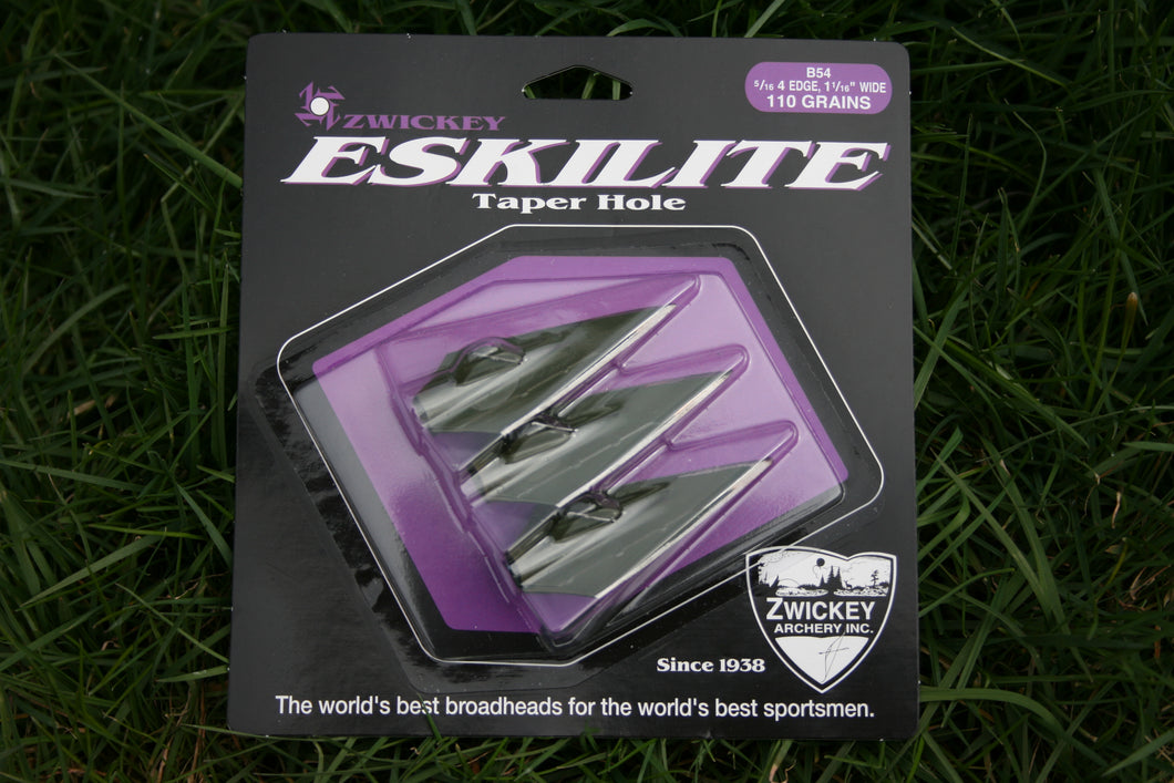 Zwickey Eskilite 4 Blade, Glue On Broadheads 5/16