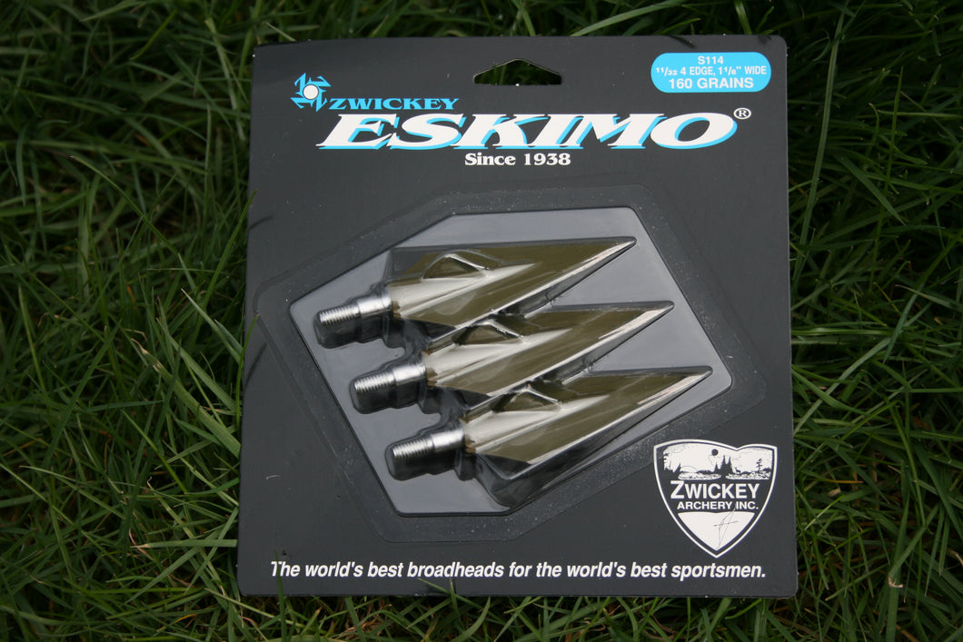 Zwickey Eskimo, 4 Blade, Screw In Broadheads 11/32