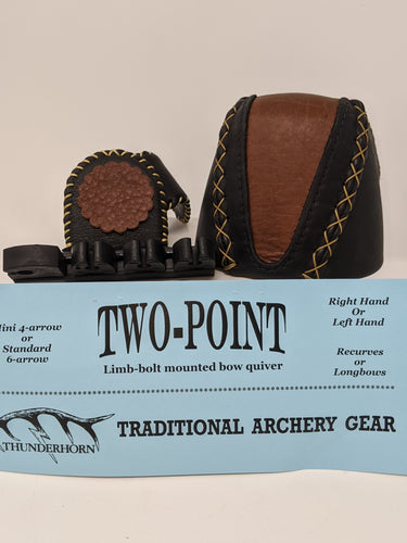 Thunderhorn Two Point Small Fry Contrasting Leather Bow Quiver LBSFCL7