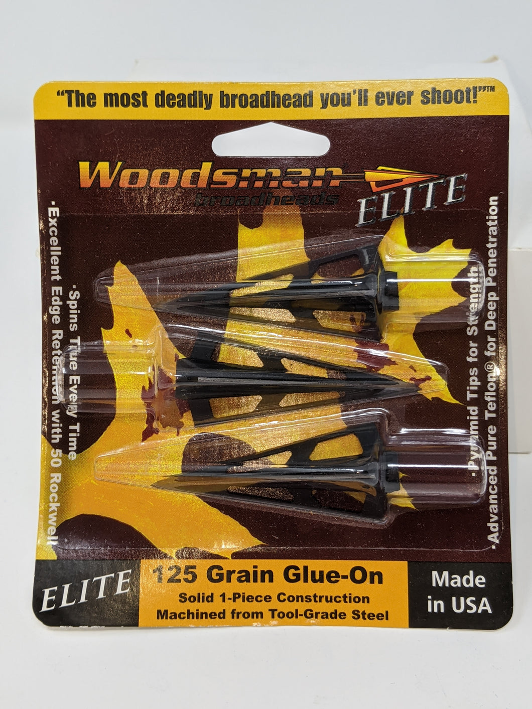 Woodsman ELITE 3 Blade Glue On Broadheads