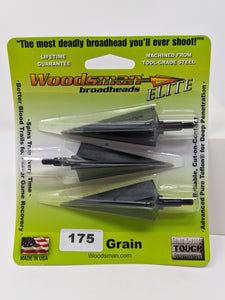 3 Blade Woodsman ELITE Screw In Broadhead