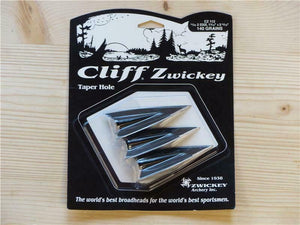 Cliff Zwickey Broadhead Glue On 2 Blade Barbed 140 Grain 3 Pack